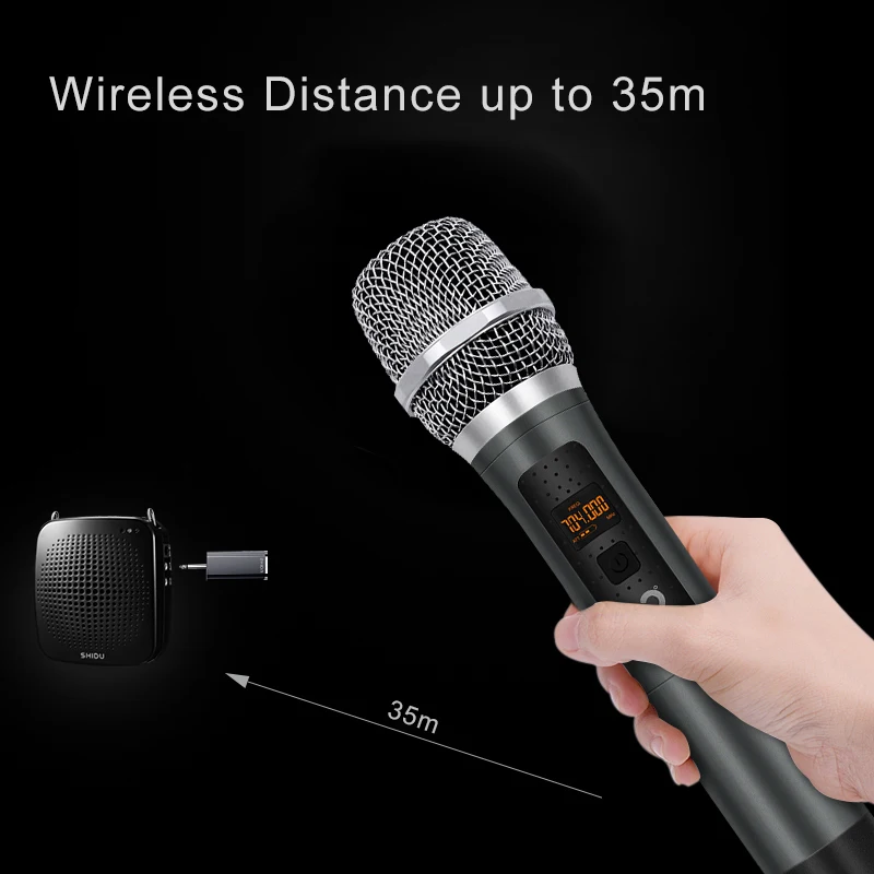 Профессиональный UHF караоке беспроводной микрофон профессиональный портативный
