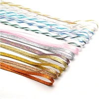 shiny gold silver thread shoelaces glitter flat shoelaces sparkly bootlaces colors shimmering 140 160cm