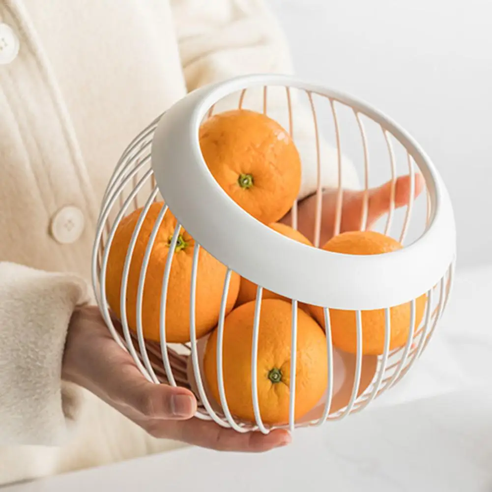 Железная корзина для хранения фруктов в скандинавском стиле большой емкости яиц