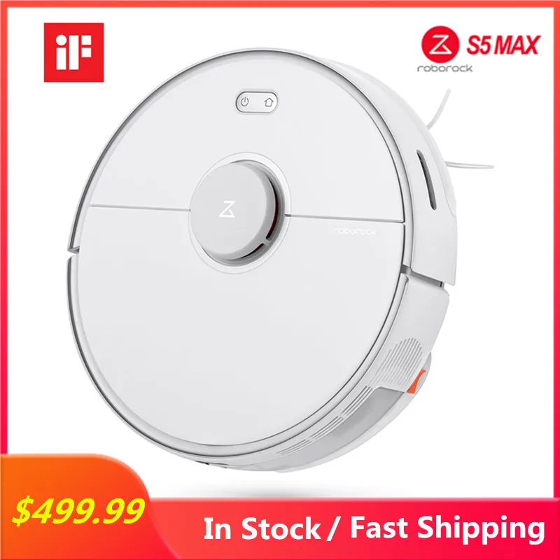 Робот-пылесос Roborock S5 Max с лазерной навигацией и Wi-Fi | Бытовая техника