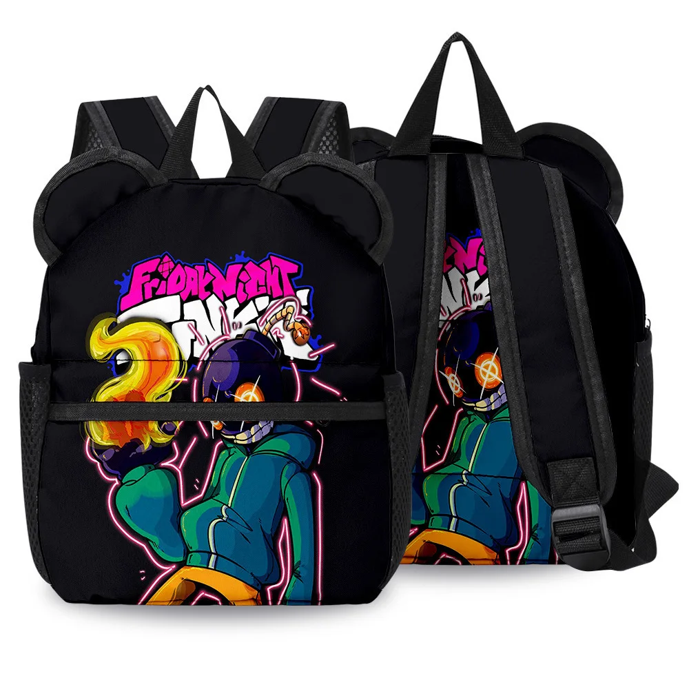 

2021 New Cat Cropped Game Friday Night Funkin Schoolbag Students Travel Backpack Notebook Laptop Bag Gifts for Friends Kids