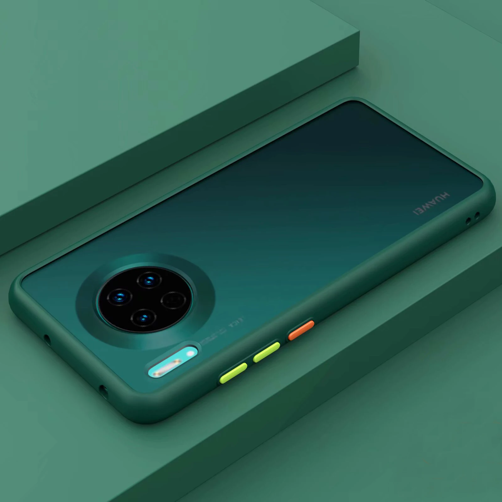 Чехол для Huawei Mate 30 Pro жесткий прозрачный матовый защитный чехол из поликарбоната