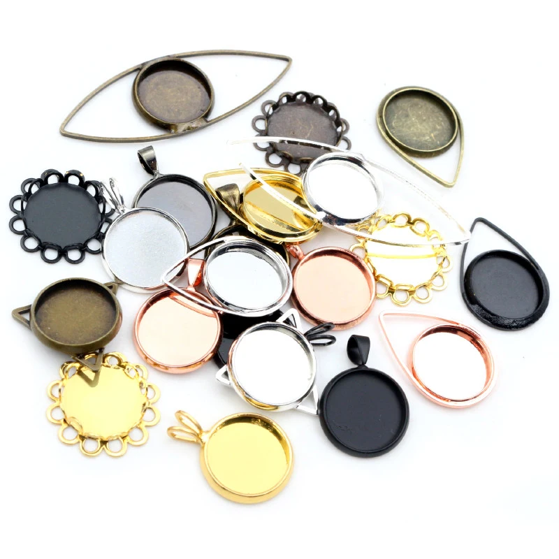 20 шт 12 мм Внутренний Размер 6 цветов покрытый латунным материалом простой стиль