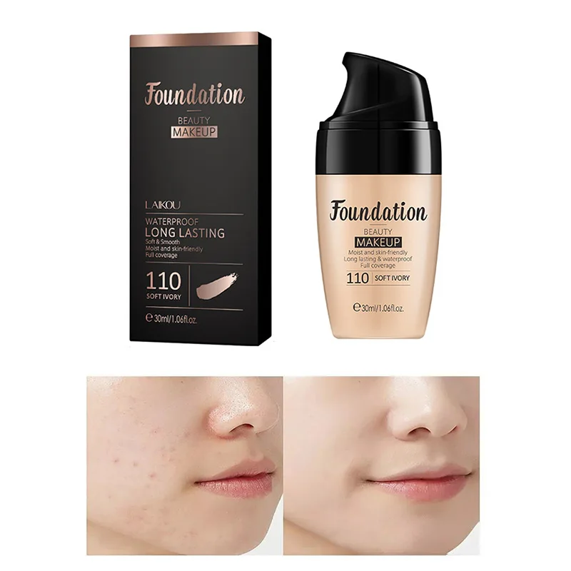 

1 Pc Whitening BB Cream Lasting Waterproof Concealer Face Makeup Reduce Acne Marks and Shrink Pores Liquid Foundation Cosmetics