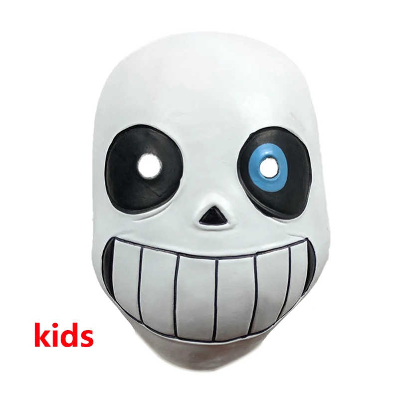 kids Sans Undertale Косплей толстовки латексная маска свежая куртка со скелетом sans plus бархатный свитер на молнии с капюшоном анимационное игровое снаряжение - Цвет: kids