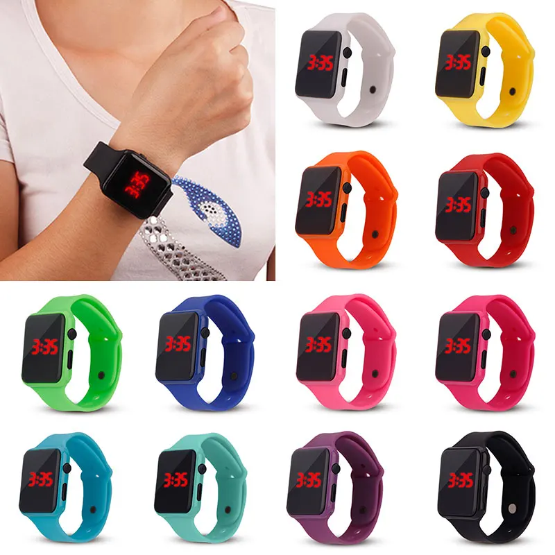 

Electronic Digital Waterproof LED Display Wrist Watch For Child Boy Girl Kids