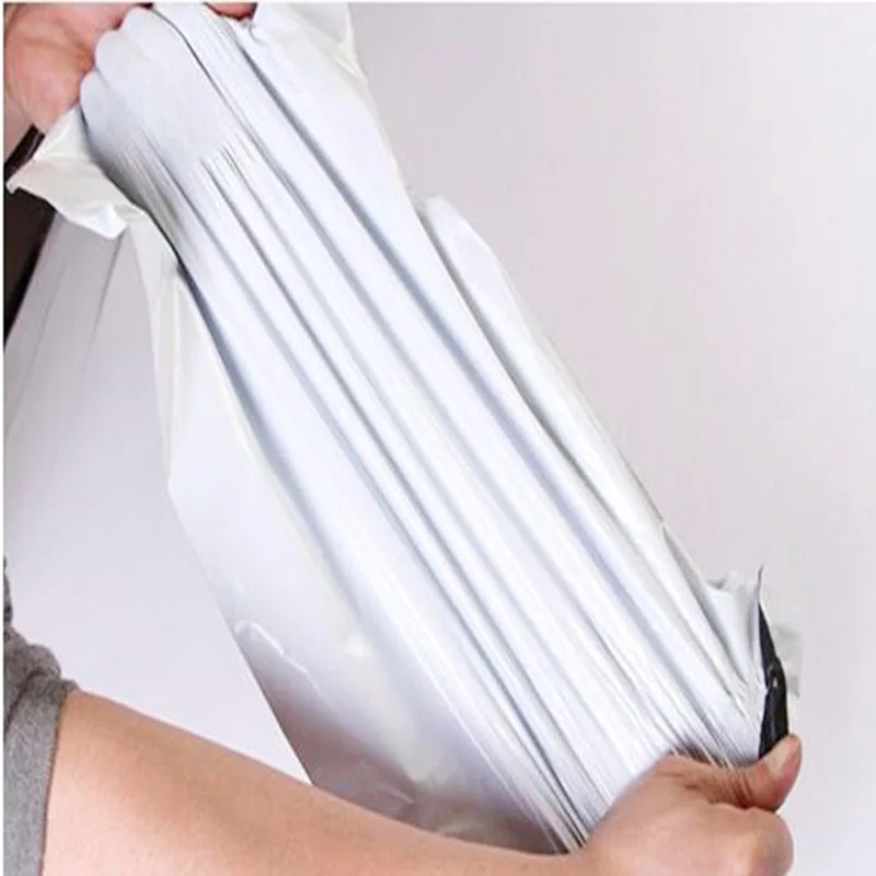 Белая Курьерская сумка конверт 50 шт./лот пакеты для доставки почтовые конверты