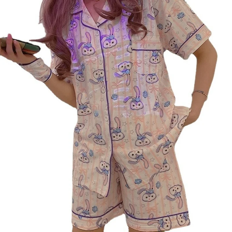 

Women's pajamas summer new ins pajamas short sleeve shorts can wear thin home clothes
