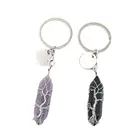 Натуральный кристалл Аметист рейки брелоки с цветными камнями Шестигранная точка черный оникс кулон Древо жизни серебряная проволока декоративная обертка