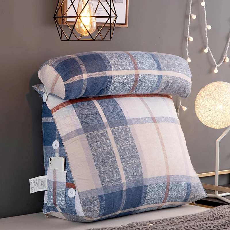 Прикроватная треугольная подушка большая Мягкая Подушка Татами обертывание