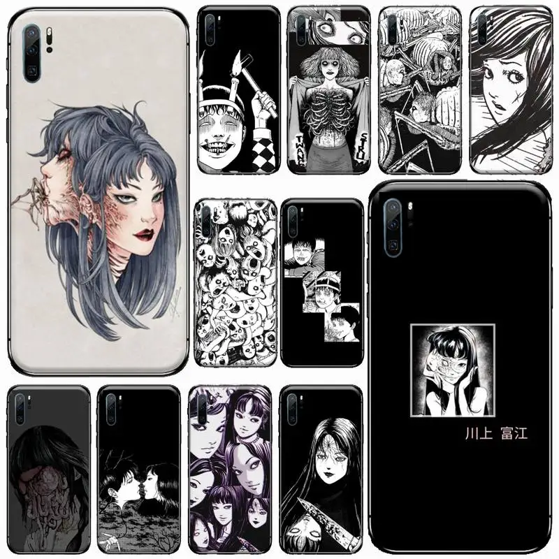 

junji ito Anime Horror Phone Case For Huawei honor Mate P 9 10 20 30 40 Pro 10i 7 8 a x Lite nova 5t