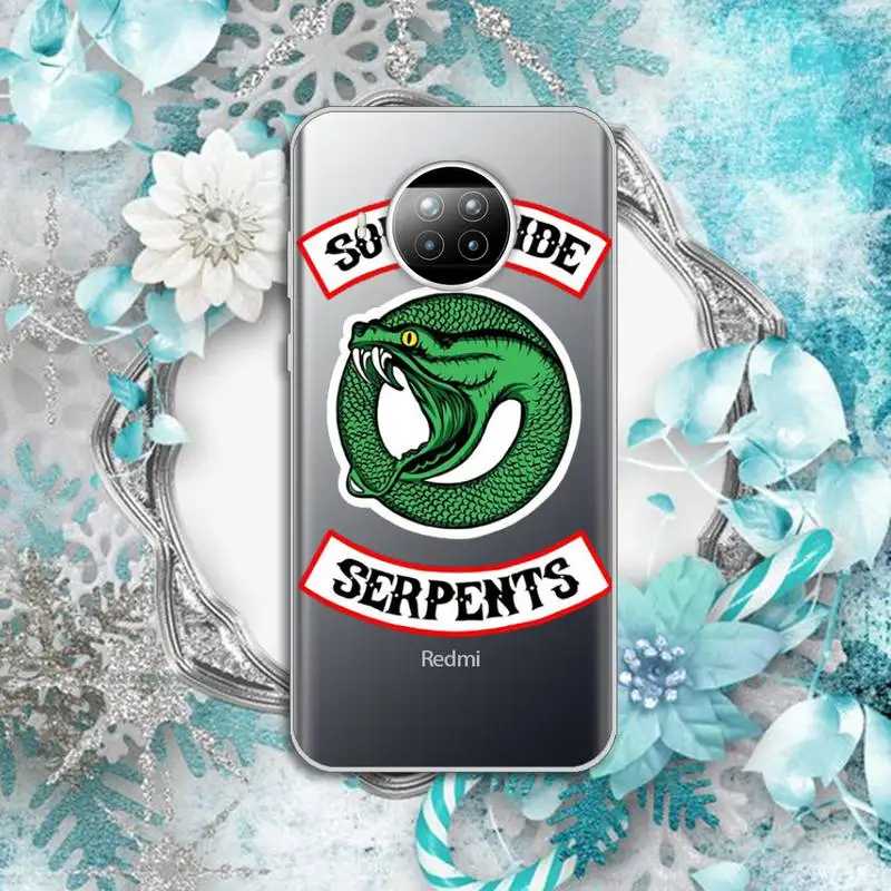 

Riverdale Southside Serpents tv show high quality Phone Case shell Transparent for Xiaomi Redmi note 10 t 8 9 pro lite 11