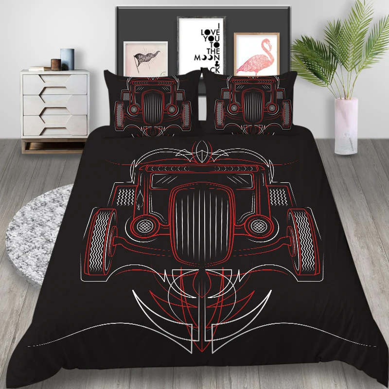 3D Автомобильные дизайнерские постельные принадлежности новый стиль