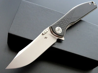 white CH 3516 складной нож S35VN лезвие титановое углеродное волокно ручка Тактический кемпинг охотничьи карманные ножи Флиппер EDC нож - Цвет: white