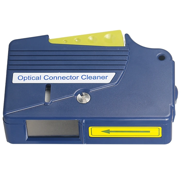 FTTH SC FC ST LC MU Optical Connector Cleaner Cleaning Box Cleaning Tool Blue Fiber Optic Cassettes Cassette Cleaner