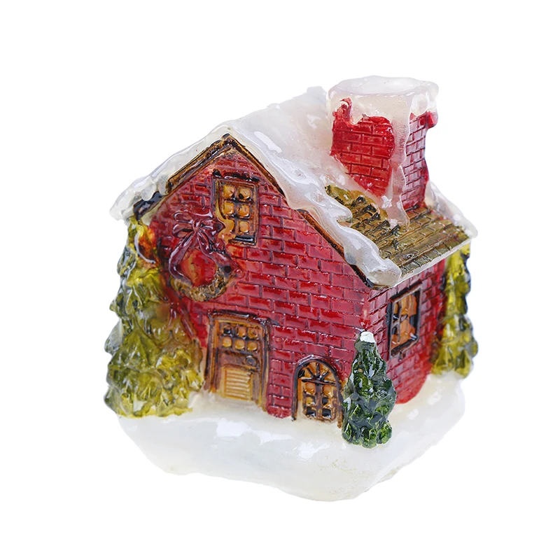 Милые друзья подарки Рождество Смола снег сцена дом волшебный сад Террариум