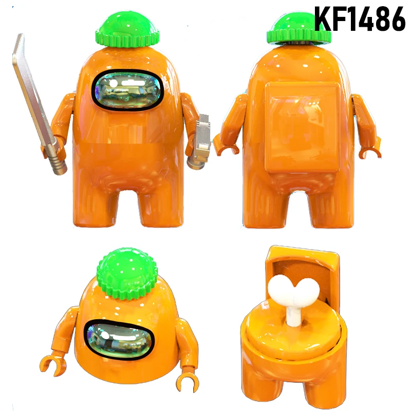 

Kawaii Building Blocks Amonges Strategy Casual Game Character Cute Bricks Figures For Children Toys KF6133