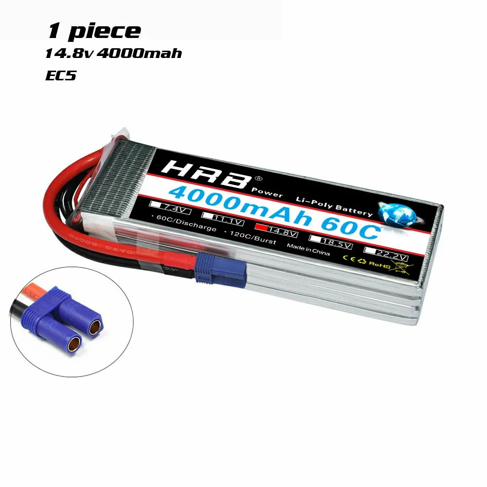 12 пакеты аккумулятор hrb lipo 4s 148 v 4000mah 60c с