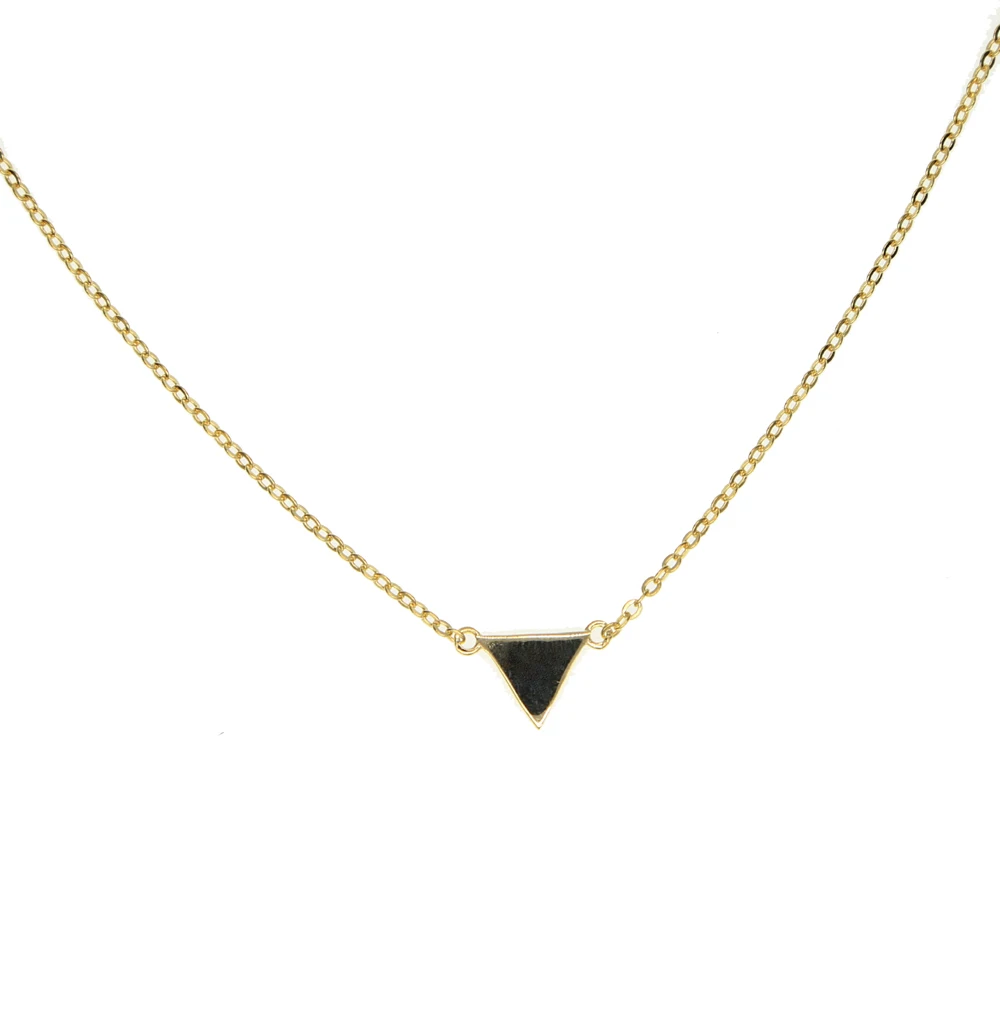 Женское колье из серебра 925 пробы|silver necklace|triangle pendantnecklace silver necklace |