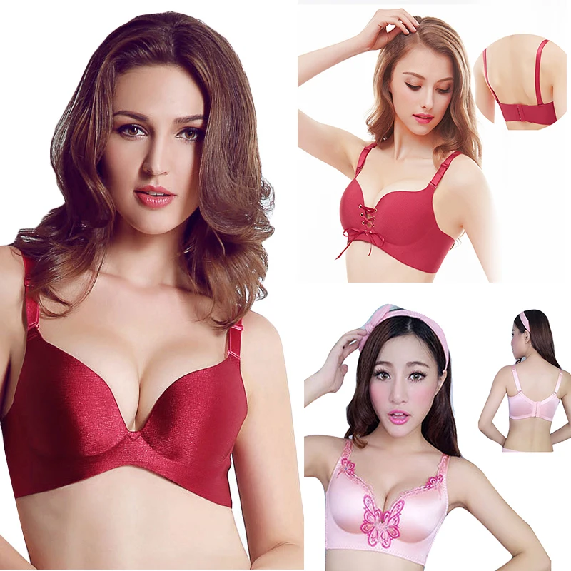 

2 шт./компл. сексуальный бюстгальтер для Для женщин нижнее белье, бюстгальтер, чашечки расположены рядом, пуш-ап, B-C чашка размер 34-38; Бюстгаль...