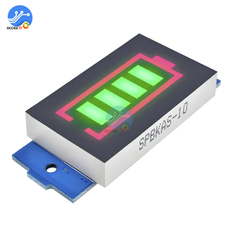 BMS 1S 2S 3S 4S 6S 7S 18650 индикатор емкости литиевого аккумулятора зеленая подсветка