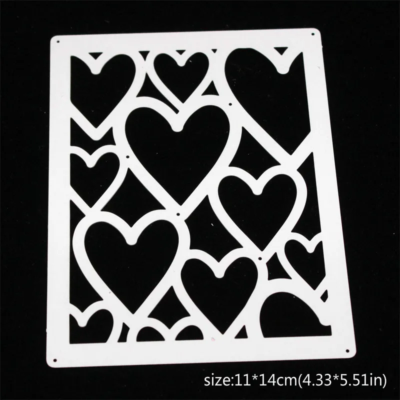 

KSCRAFT Heart-shaped Frame Metal Cutting Dies Stencils for DIY Scrapbooking Decorative Embossing DIY Paper Cards