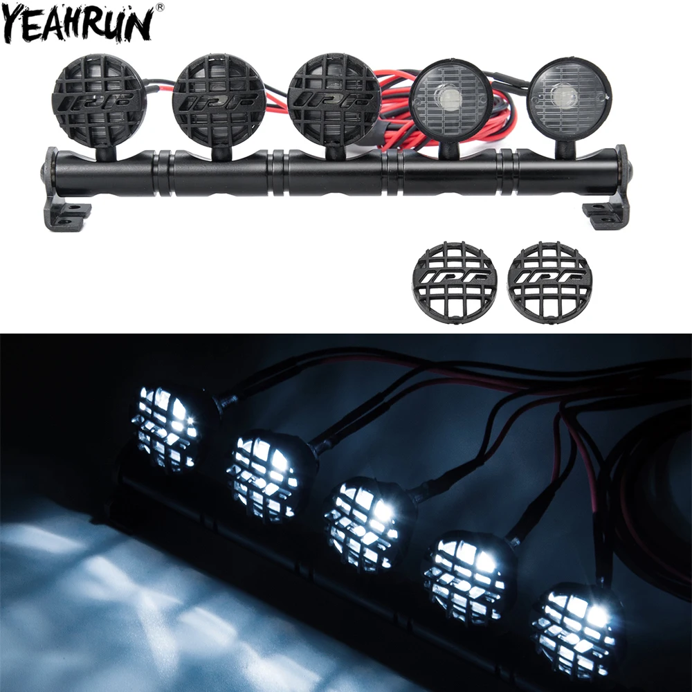 

Фонарь налобный YEAHRUN на радиоуправлении, 4/1/10 светодиодов, фара для 90046 Axial SCX10 Traxxas TRX4 D90, Радиоуправляемый гусеничный автомобиль