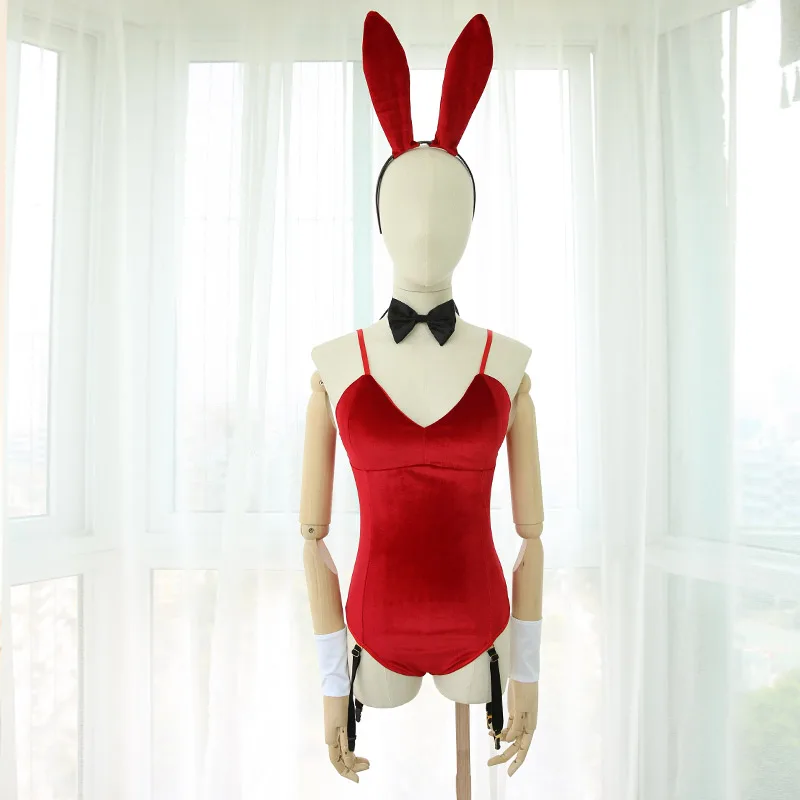 Женский костюм для косплея костюмы в виде зайчика вельветовые сексуальные милые