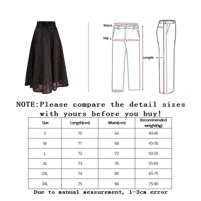 Женская кружевная юбка с высокой талией до колена | одежда