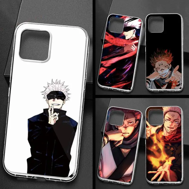 

Conjuration back Gojo Satoru Knotweed Anime Phone Case Phone Case for iPhone 11 12 pro XS MAX Mini 8 7 6 6S Plus X 5S SE 2020 XR