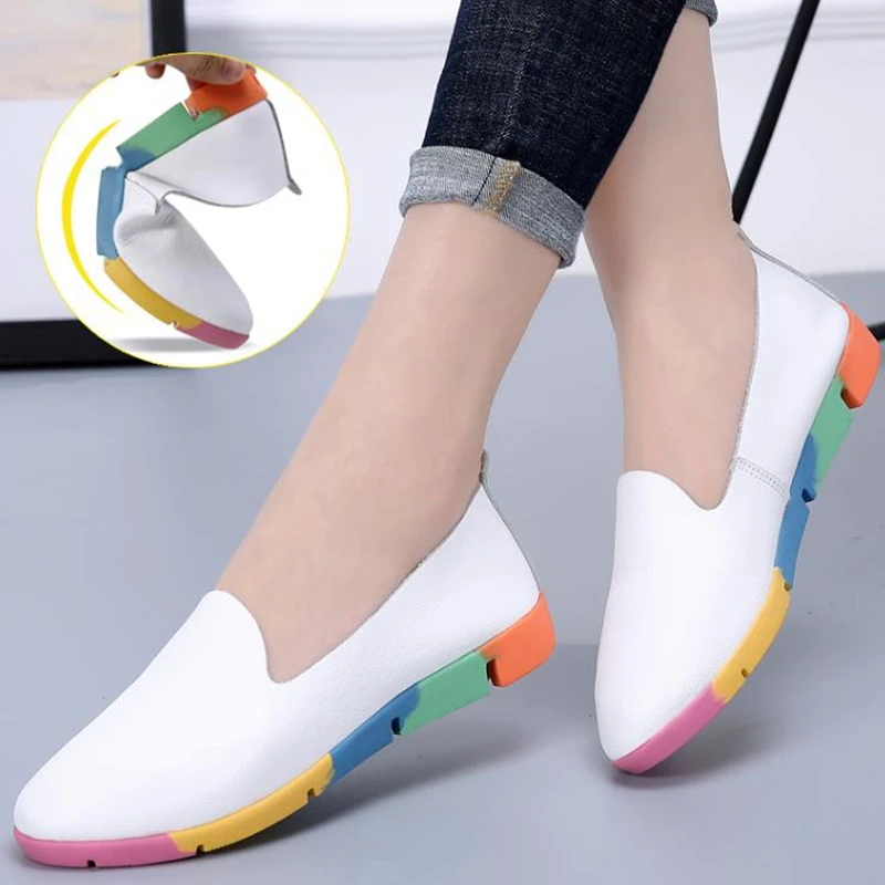 

2020 демисезонные стильные красочные туфли в виде мягкой подошвы, Размеры 35-44