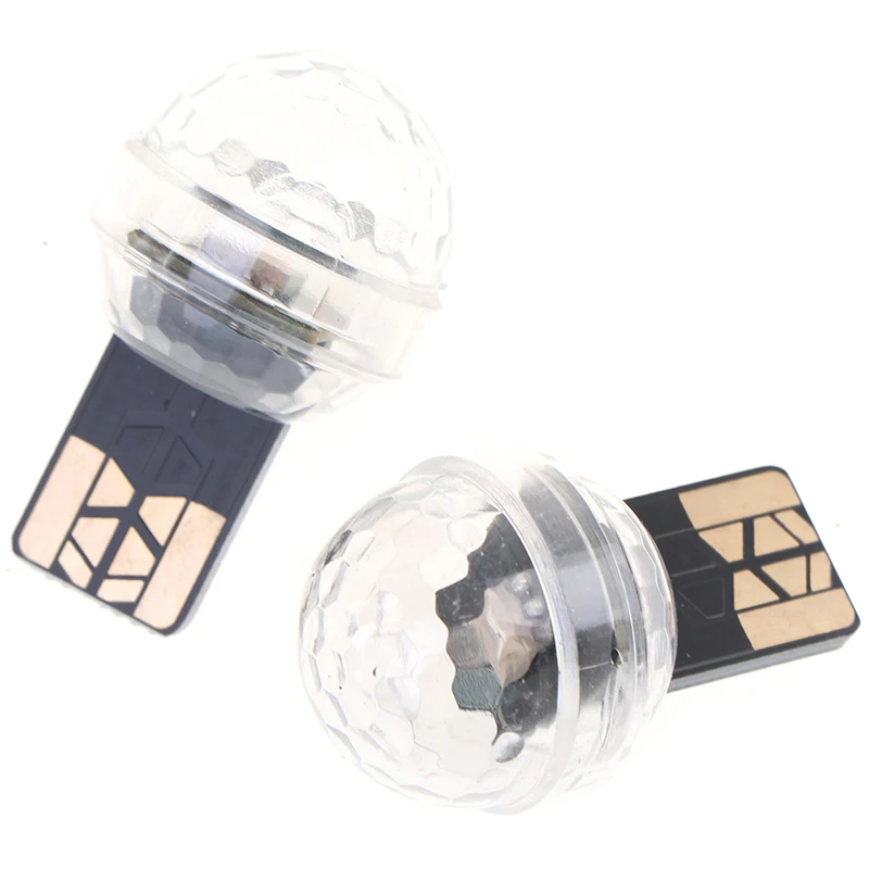 

2Pc Car Mini USB LED Atmosphere Light Colorful Vehicle Styling Accessories