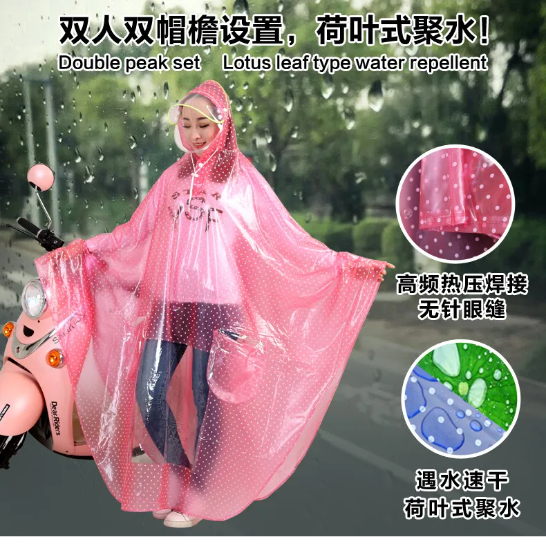 

Waterproof Durable Waterproof Motorcycle Double Long Raincoat Suit Outdoor Practical Design Regenjas Dames Isolation Suit EC50YY