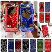 bloodzcripz gang bandana pattern phone case for huawei honor 7a 7c ru 5 7 8 8x 9 10 20lite 10i 20i honor play 6 3