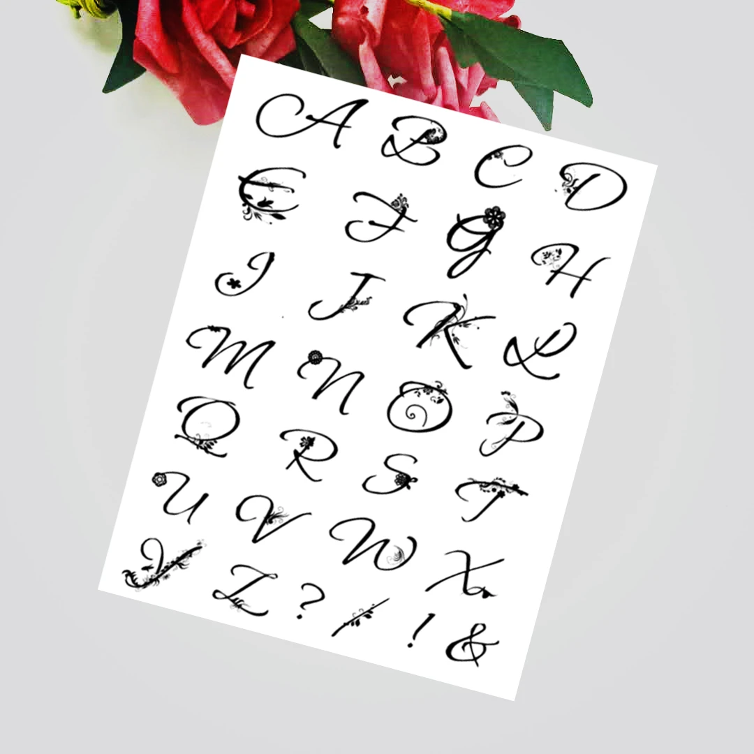 14x18 см со снежинками буквами прозрачный печать прозрачные наклейки силиконовый