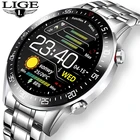 LIGE 2021 Новые смарт-часы для женщин и мужчин, пульсометр, кровяное давление, спортивные многофункциональные часы, фитнес-трекер, модные умные часы + коробка