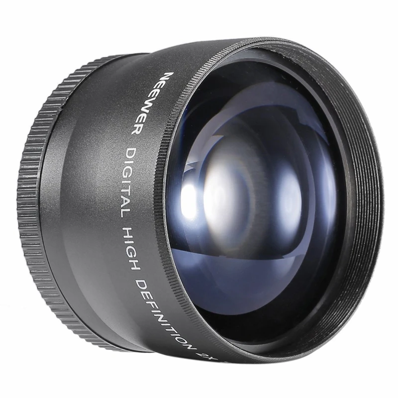 Телеобъектив 58 мм 2X преобразователь телеобъектива для Canon Nikon Sony Pentax 18-55 |