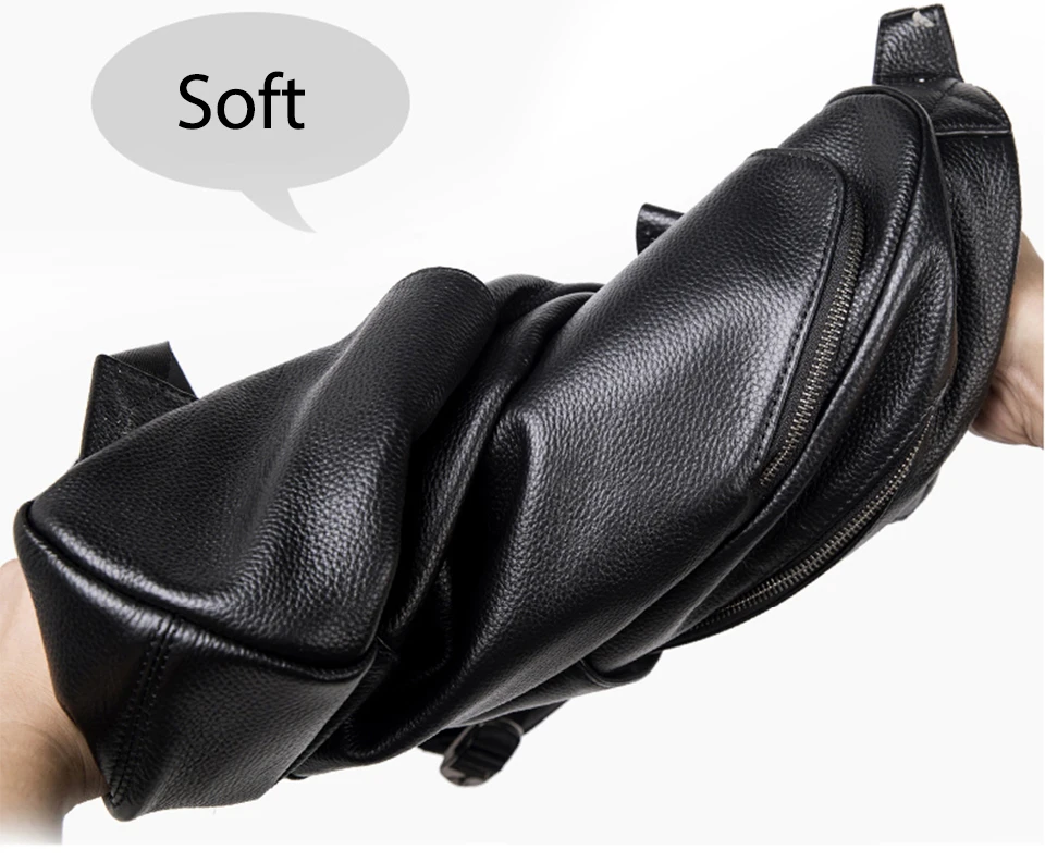 

100% Natural Skin Genuine Leather Backpack Men Large Capacity 15.6 inch Laptop Backpack Male Travel Bags For Teenager School bag