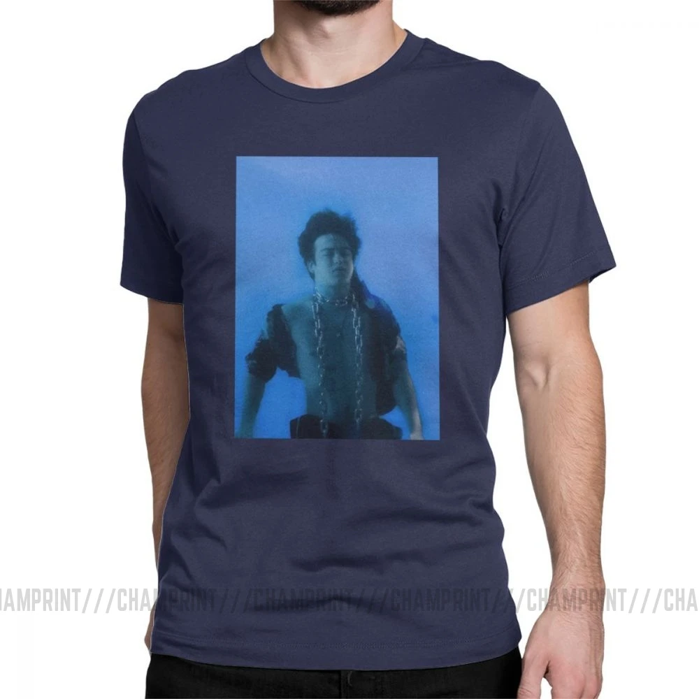 Joji In Tongues футболки для мужчин грязный Франк розовый Guy Meme японский Youtube сумасшедшая хлопковая Футболка короткий рукав Футболка подарок - Цвет: Тёмно-синий