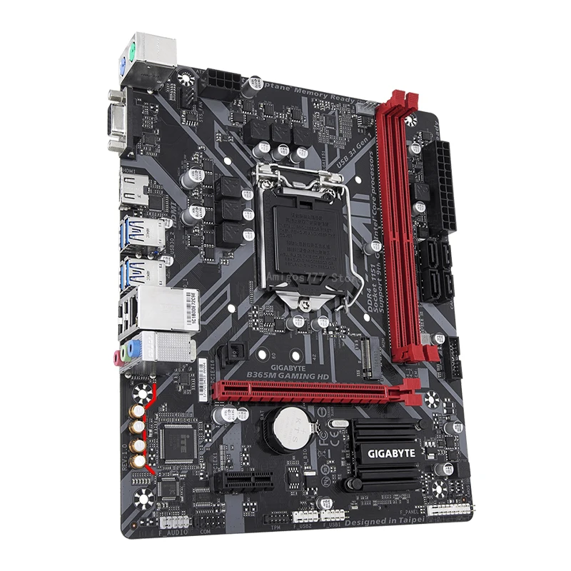 Billig LGA 1151 Gigabyte B365M GAMING HD Motherboard DDR4 2666MHz VGA DVI 9th-Gen I7 I5 I3 Cpu Desktop Intel B365 Placa-Mãe 1151 Neue