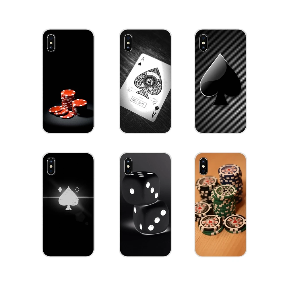 Для Apple iPhone X XR XS 11Pro MAX 4S 5C SE 6S 7 8 Plus ipod touch 5 6 Poker dice chips аксессуары чехлы для телефонов