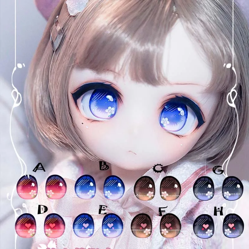 Глаза куклы BJD с металлическим эффектом 10-24 мм акриловые глаза для кукол 1/8 1/6 1/4 1/3