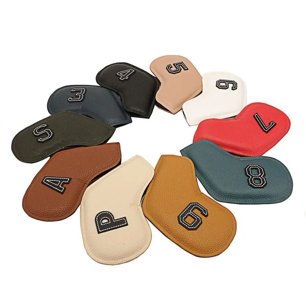 

10pcs/set Golf Iron Headcover Club Head Cover Embroidery Number Case Sport Golf Training Equipment Golf Iron Set Accessories