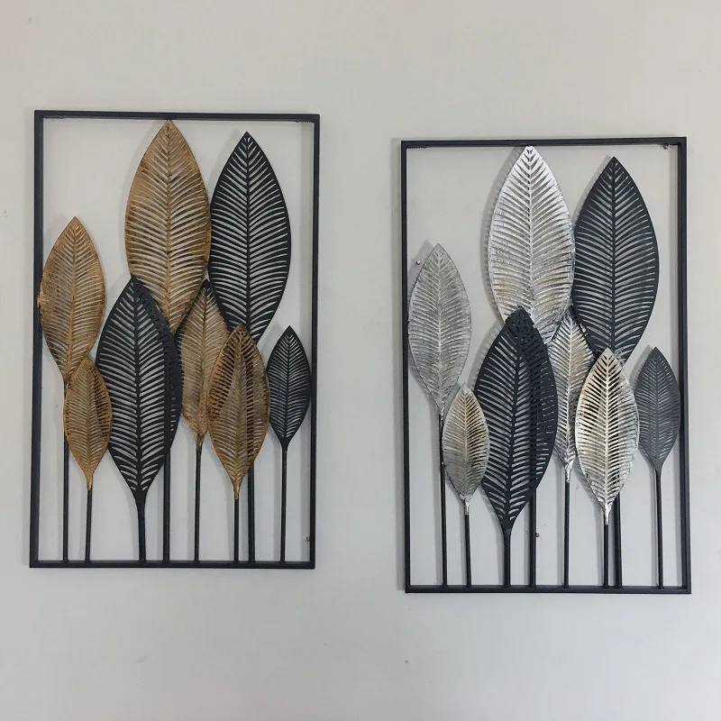 Nordic листы кованого железа мягкая отделка настенный металлический современный