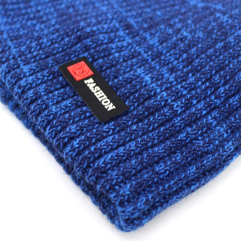 

Beanies Men Winter Hat Women Knitted Hats For Men Cap Winter Beanie Hat Gorro Thick Warm Brimless Fur Bonnet Men's Cap