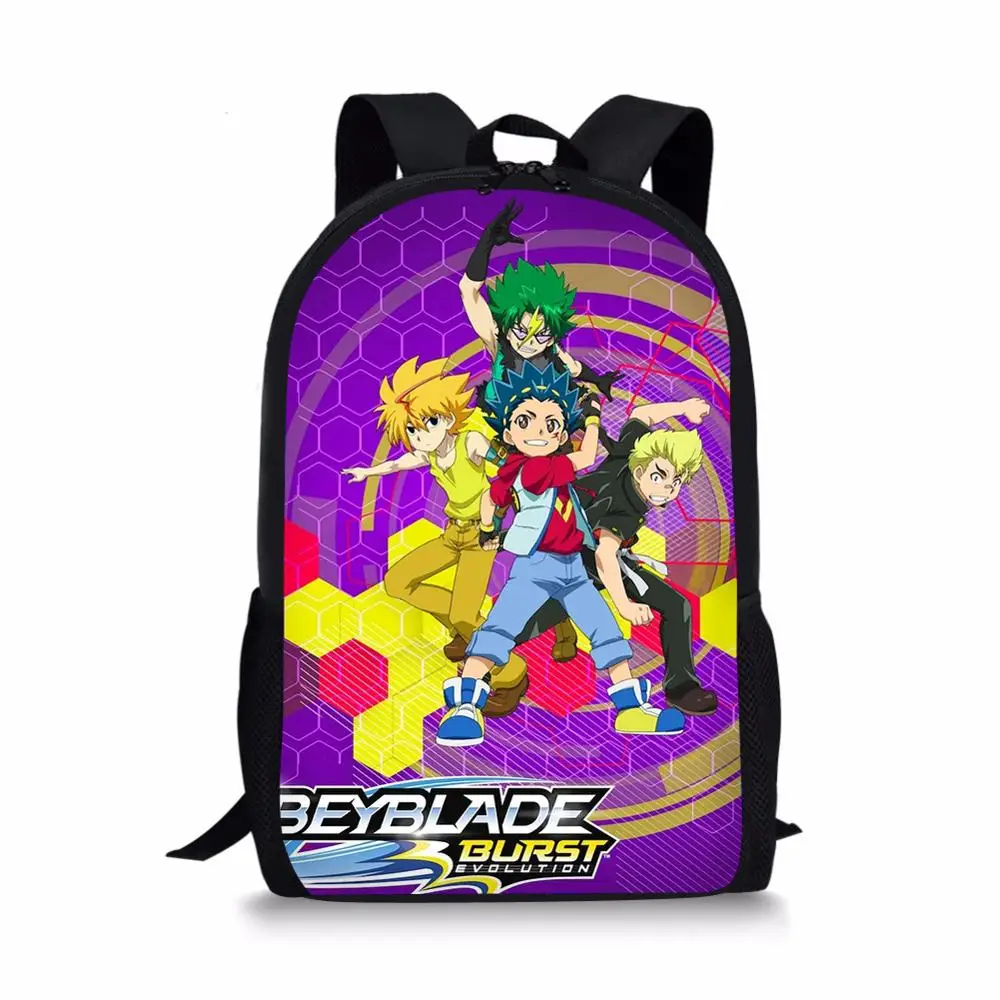 Beyblade Burst Game Printing Teenager Backpacks 3D Anime Pattern Student School Rucksack Teenager Backpacks Softback
