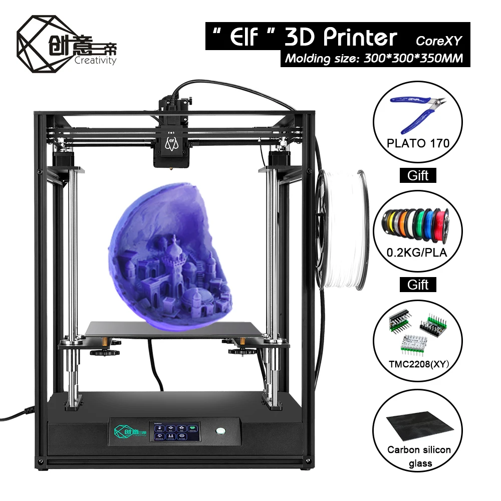 3D-принтер CoreXY elf FDM 300*300*350 мм | Компьютеры и офис