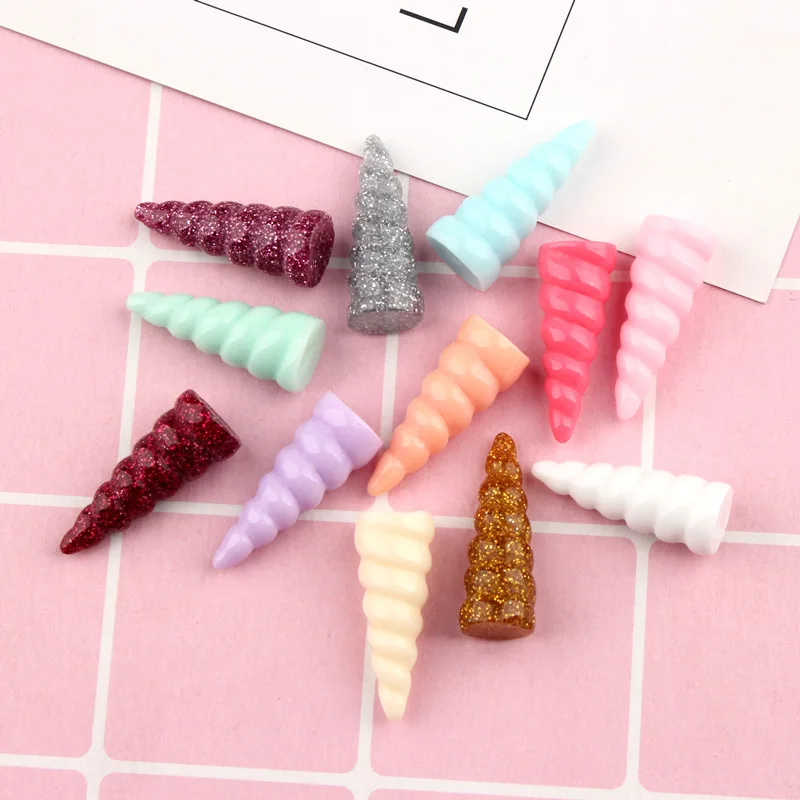 Кавайный Кабошон из смолы Рог единорога мороженое сделай сам кремовый чехол для