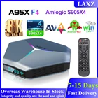 ТВ-приставка A95X F4, Android 10, Amlogic S905X4, RGB-подсветка, 4 ГБ, 64 ГБ, 32 ГБ, 128 ГБ, двойной Wi-Fi, 8K медиаплеер, высокопроизводительный STB