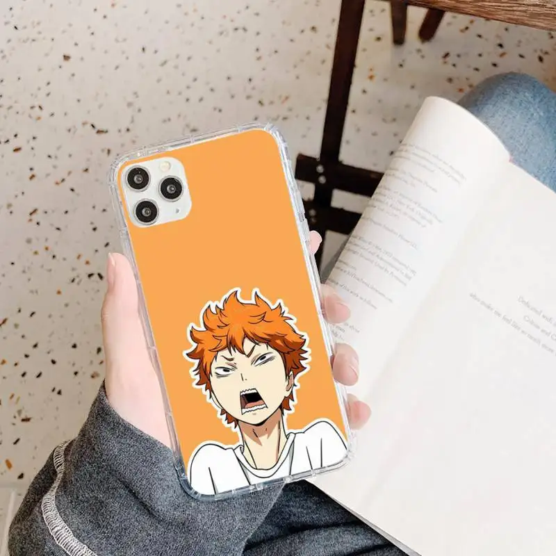 

Haikyuu anime Phone Case Transparent for iPhone 11 12 mini pro XS MAX 8 7 6 6S Plus X 5S SE 2020 XR